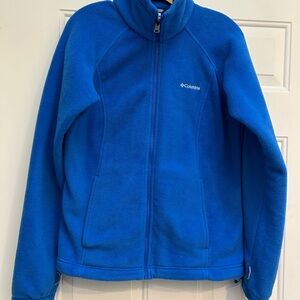 Columbia Electric Blue Full-Zip Fleece Jacket M